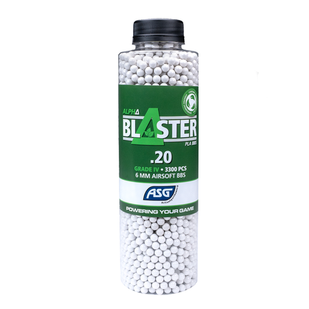 ASG Alpha Blaster Bio PLA BB’s 0.20g 3300 Bottle