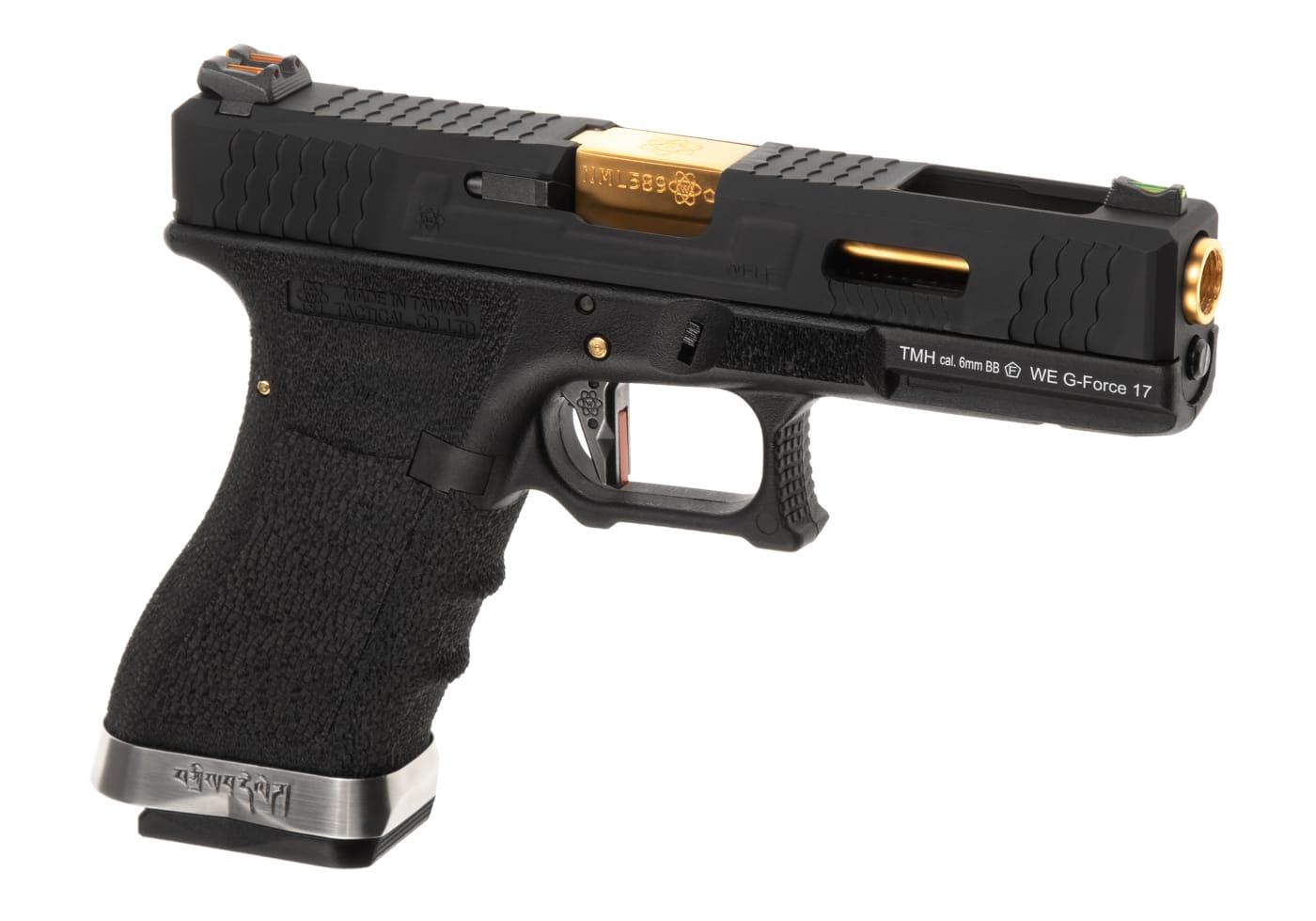 WE G-Force 17 Black Gold Barrel Metal Version GBB
