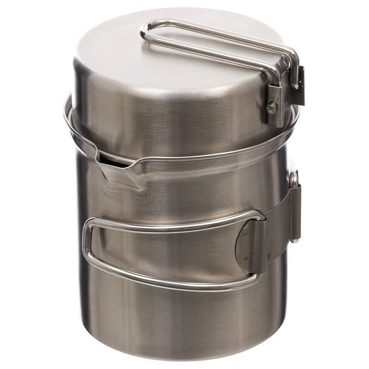 Fox Outdoors Mess Kit Stainless Steel Pot Pan
