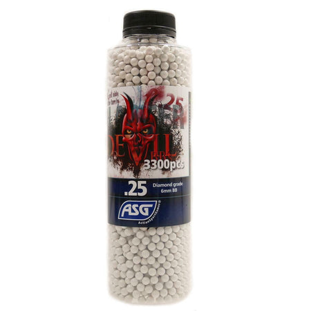 ASG Devil Blaster Airsoft BB Pellets 0.25g 3300 White 1 Bottle