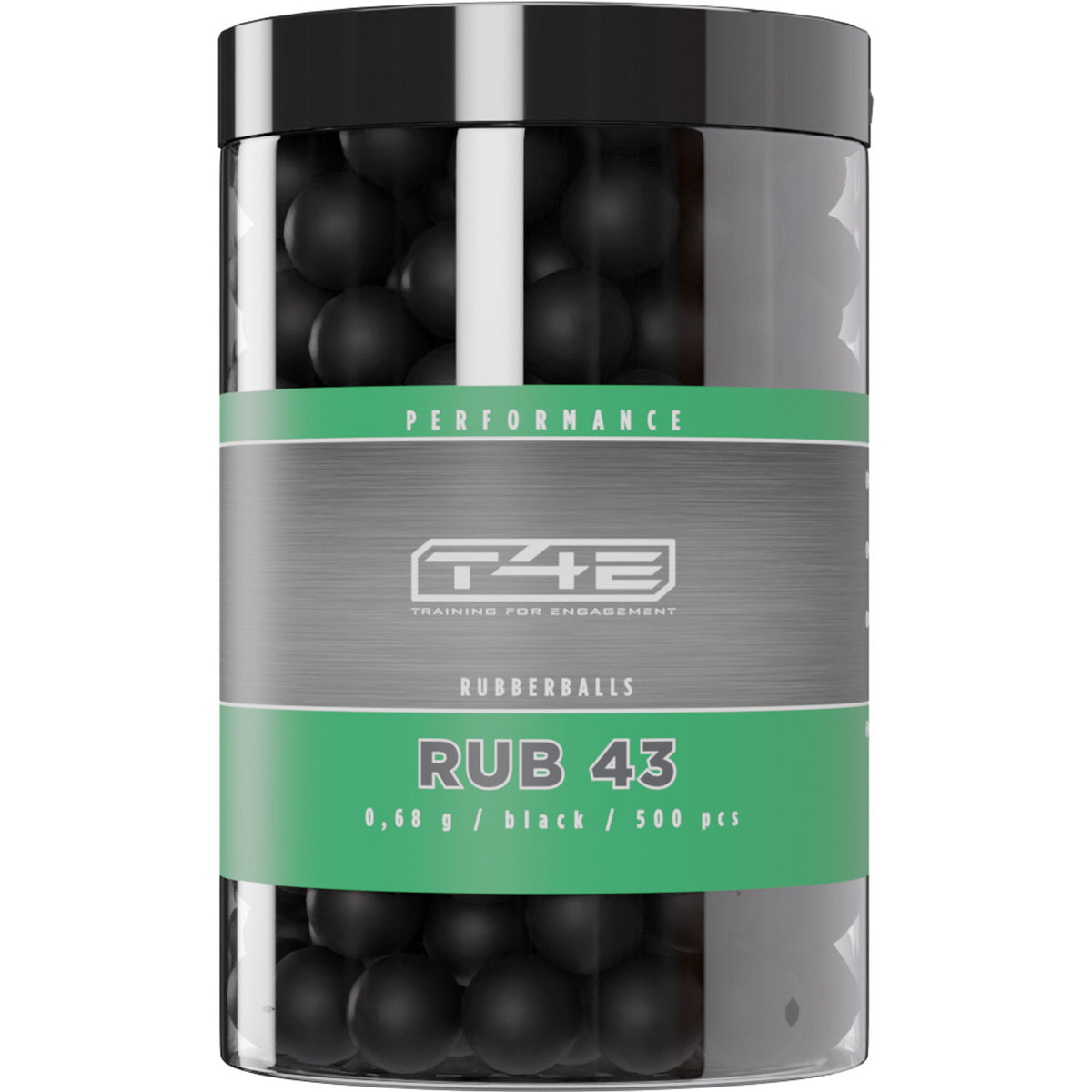 Umarex T4E Performance RUB .43 0.68 g Pellets Balls Black 500