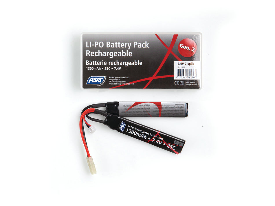 ASG Lipo Battery 7.4V 1300 mAh (InStore Only)