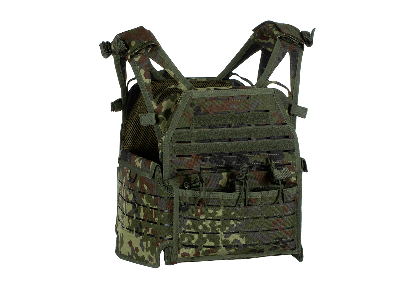 Invader Gear Reaper Plate Carrier Assault Vest Flecktarn Camo