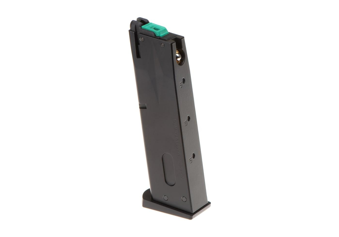 G&G GPM92 Green Gas Magazine 27rd GBB Black 6mm