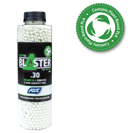 ASG Alpha Blaster PLA Green Tracer BBs 0.30g 3300 1 X Bottle