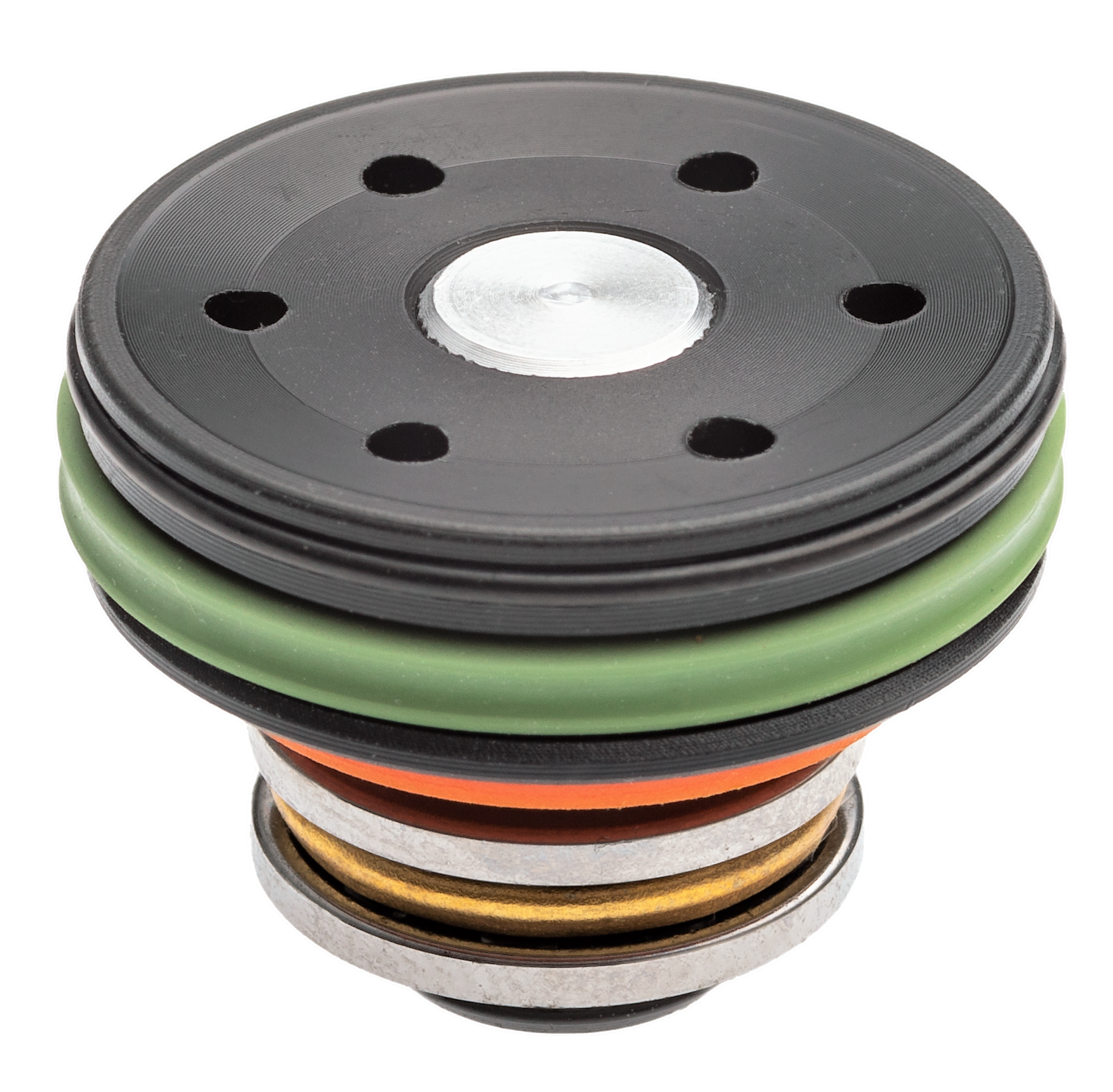 FPS Airsoft Gearbox POM Double O-Ring Bearing Piston Head 