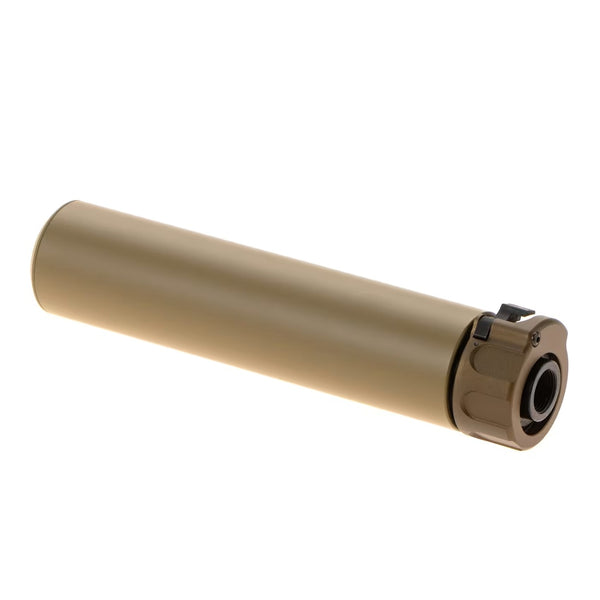 5KU Socom 5.56 Airsoft Silencer 180mm 14mm CCW Tan