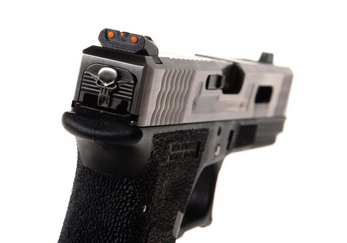 WE Airsoft G-Force EU17 SV Silver Barrel Silver Slide Black Frame Green Gas Pistol