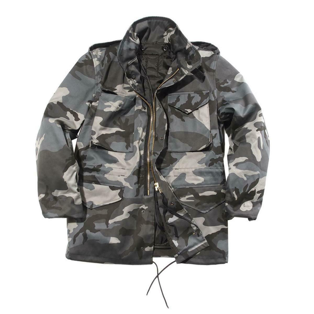 Mil-Tec Men's Classic M65 Jacket Dark Urban Camo