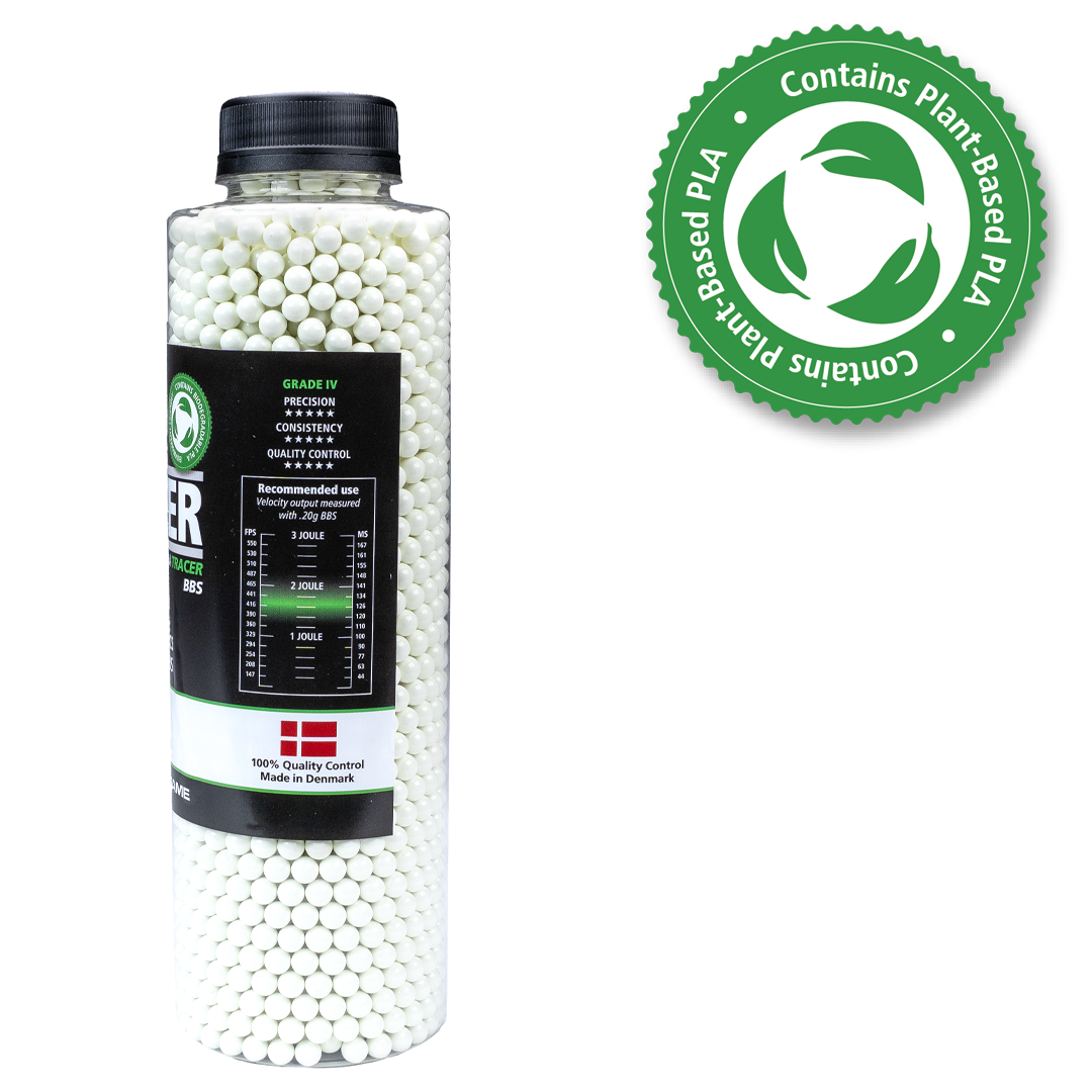 ASG Alpha Blaster PLA Green Tracer BBs 0.30g 3300 1 X Bottle