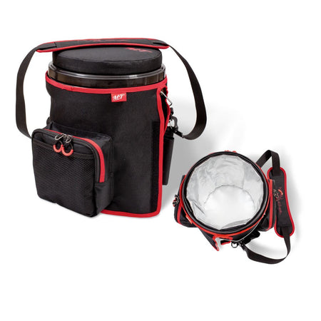 Magic Trout Multi-Bucket Fishing Cool Bag & Seat Black/Red