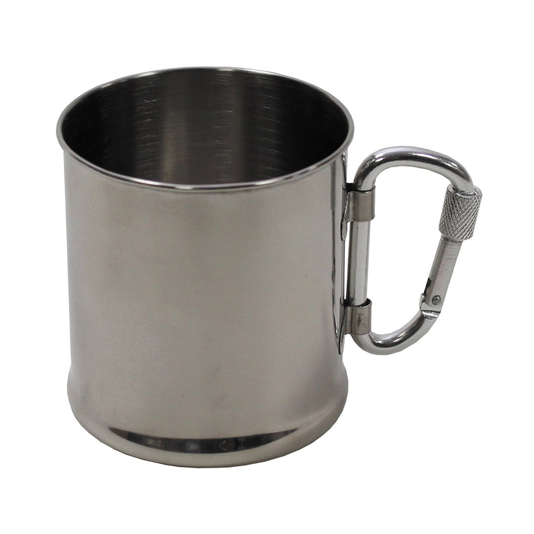 Fox Outdoors Stainless Steel Cup Carabiner Single-Walled 220ml 