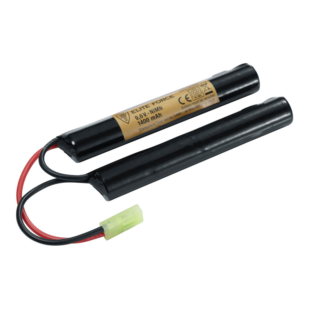 Elite Force Airsoft Rechargeable Crane Stock Battery 9.6V 1400 mAh