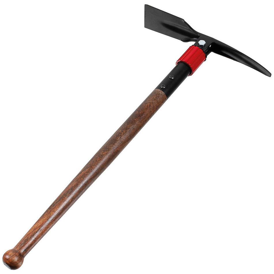MFH Folding Pickaxe With Wooded Shaft