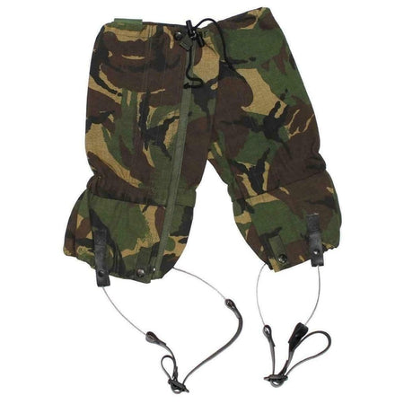 Ex Army Surplus British Leg Gaiters with Wire Rope DPM 