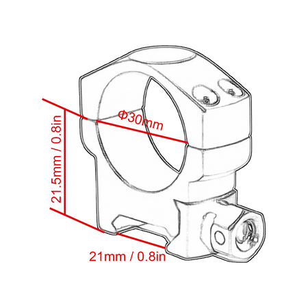 Vector Optics Low Profile 30mm Scope Mounts Weaver Rings