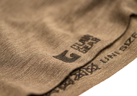 Claw Gear Merino Seamless Neck Gaiter Snood Long Stonegrey Olive