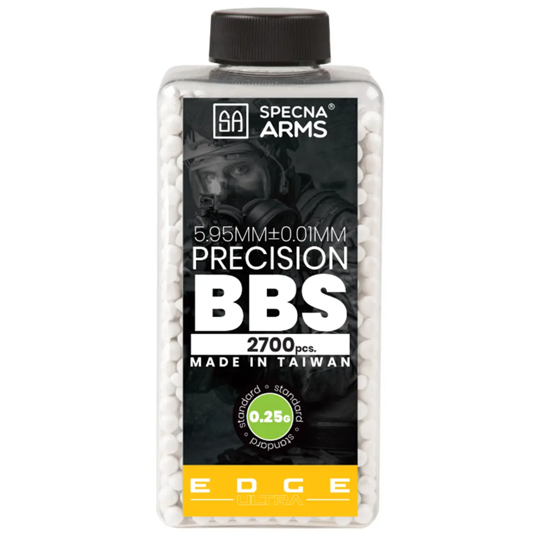 Specna Arms EDGE Ultra Airsoft BB’s Ammo Pellets 0.25g 2700 Bottle
