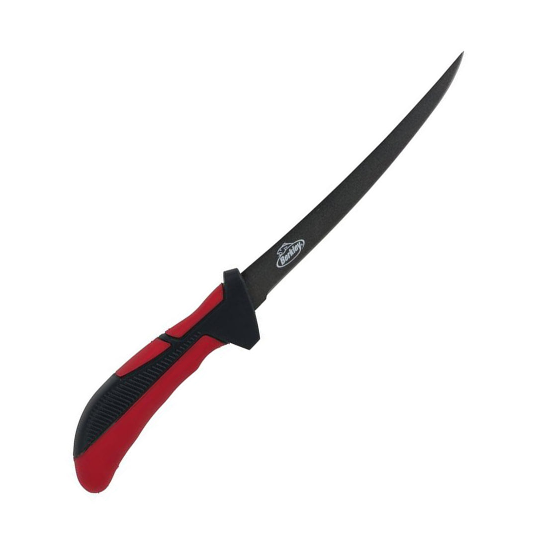 Berkley 7in XCD Fishing Fillet Knife Black/Red/Grey
