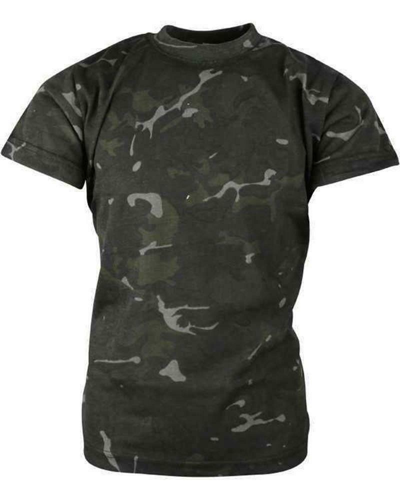 Kombat Kids Army Camo T-Shirt BTP Black