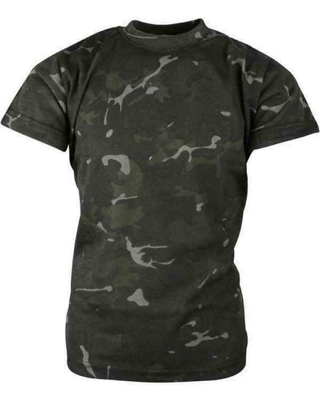 Kombat Kids Army Camo T-Shirt BTP Black