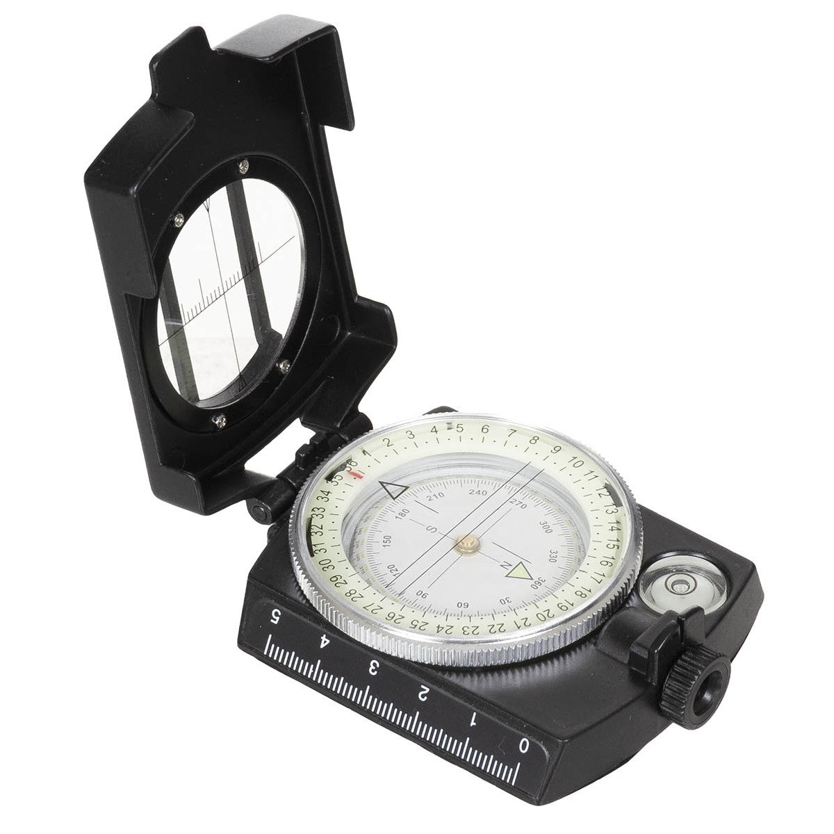 Fox Outdoor Precision Metal Body Compass Black