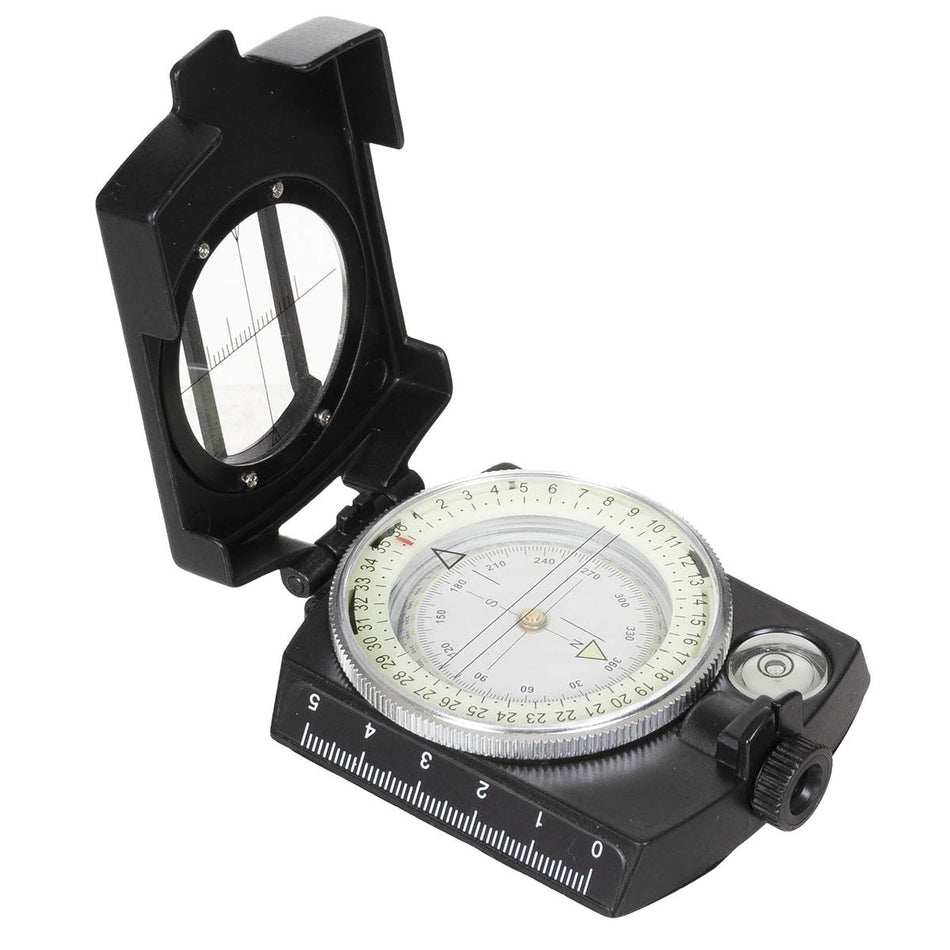 Fox Outdoor Precision Metal Body Compass Black