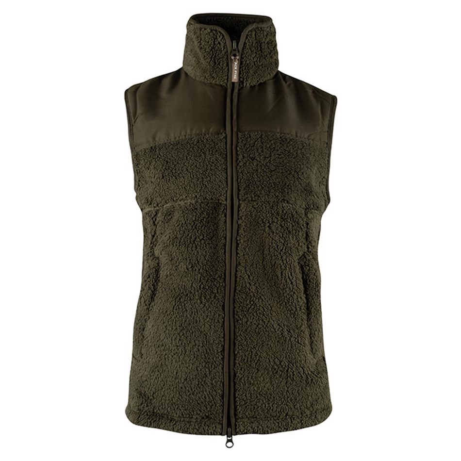 Jack Pyke Sherpa Mens Fleece Gilet Dark Olive 