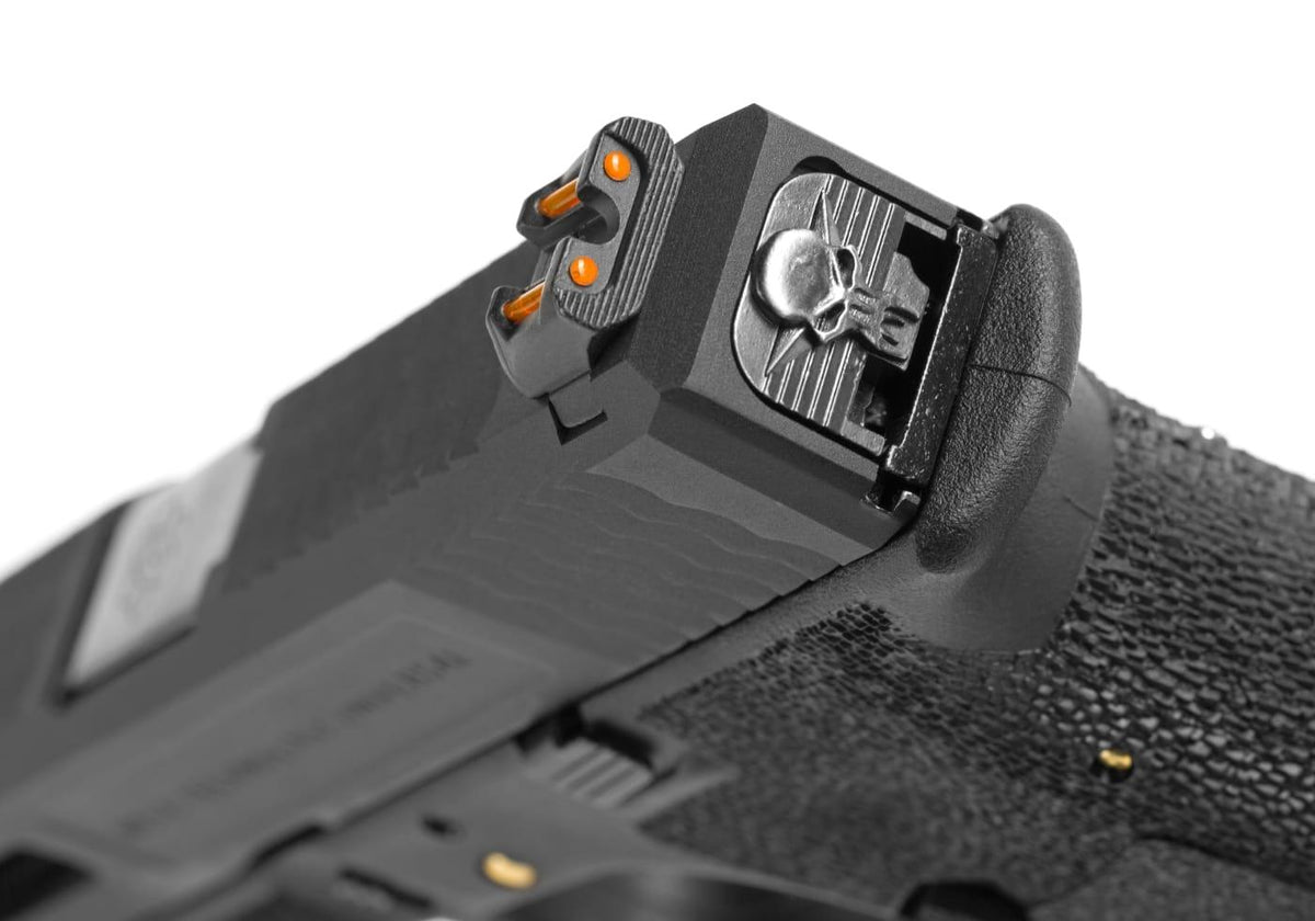 WE G-Force 17 Black Silver Barrel GBB Pistol Green Gas 6mm