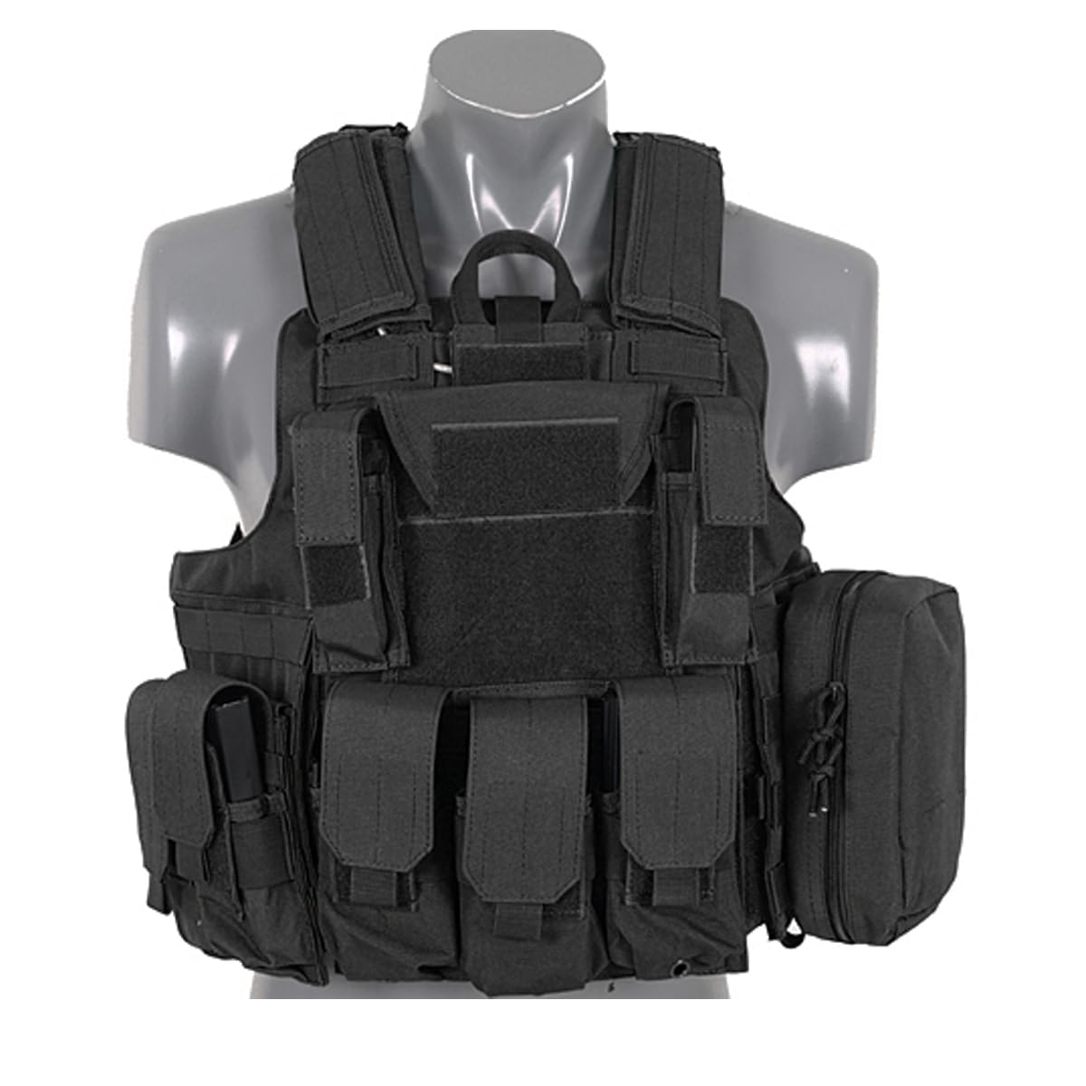 8 Fields Airsoft Combat Vest Black 