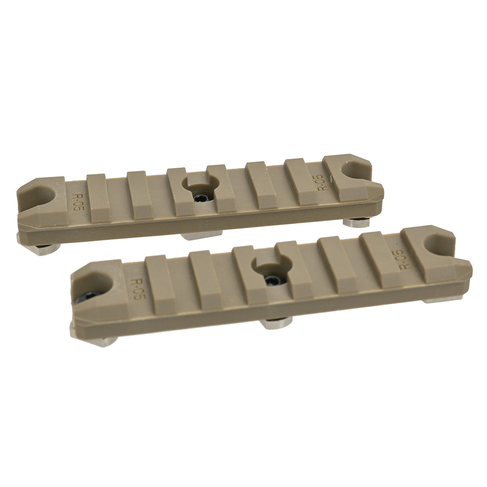 Ares Amoeba 3.5" M-Lok Key Rail Mount 2pcs Dark Earth