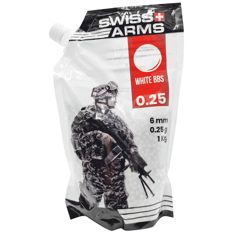 Swiss Arms 0.25g 1KG Bag Airsoft 6mm BB's