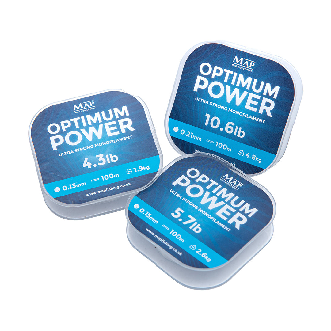 MAP Optimum Power Ultra-Strong 100m Monofilament Clear
