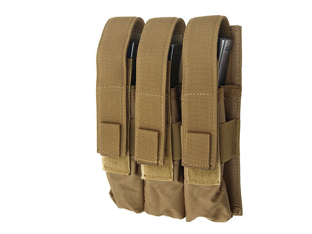 8 Fields Triple Airsoft Magazine Pouch For MP5 Mags Molle
