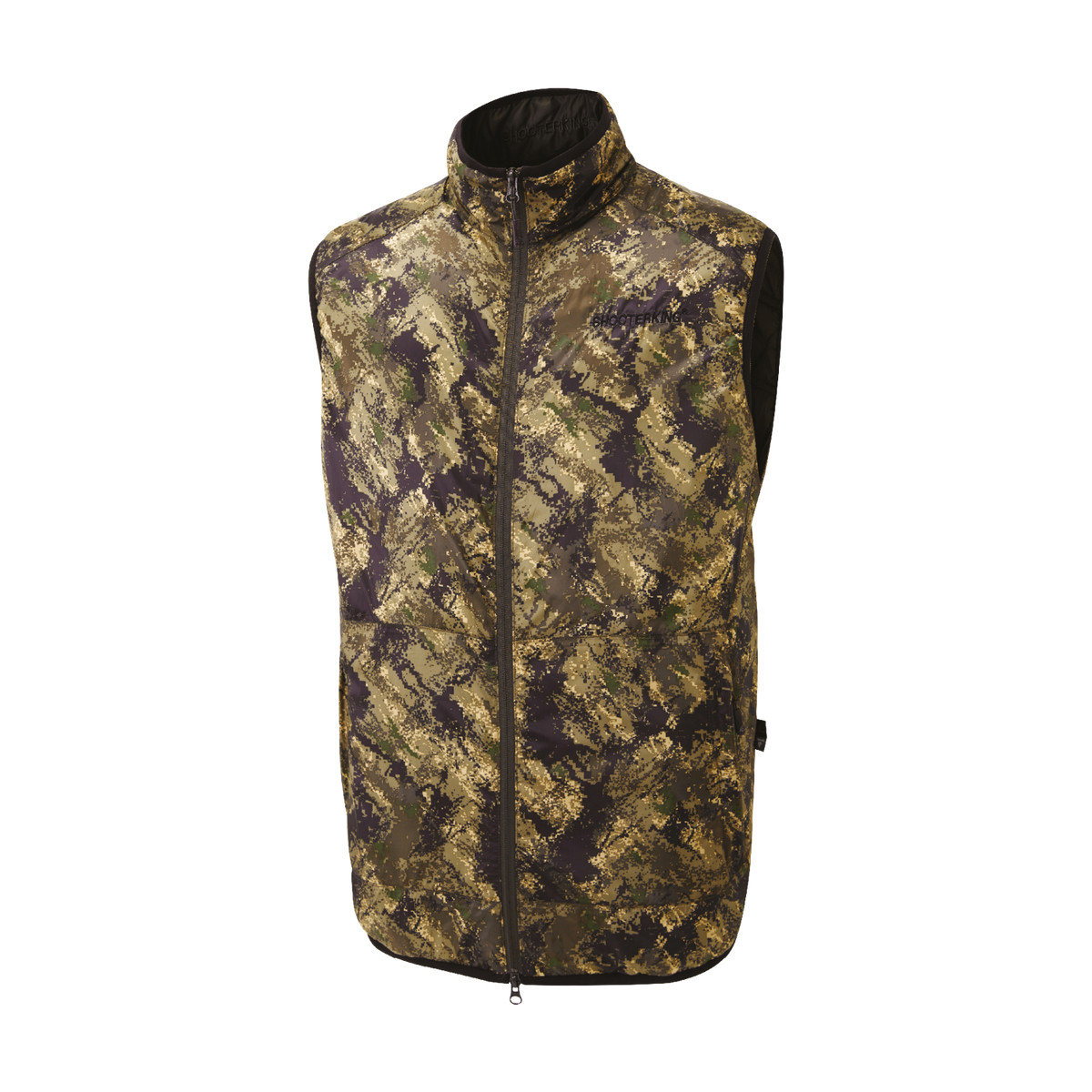 ShooterKing Mens Reversible Body Warmer Brown Olive Forest Mist