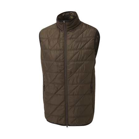 ShooterKing Mens Reversible Body Warmer Brown Olive Forest Mist