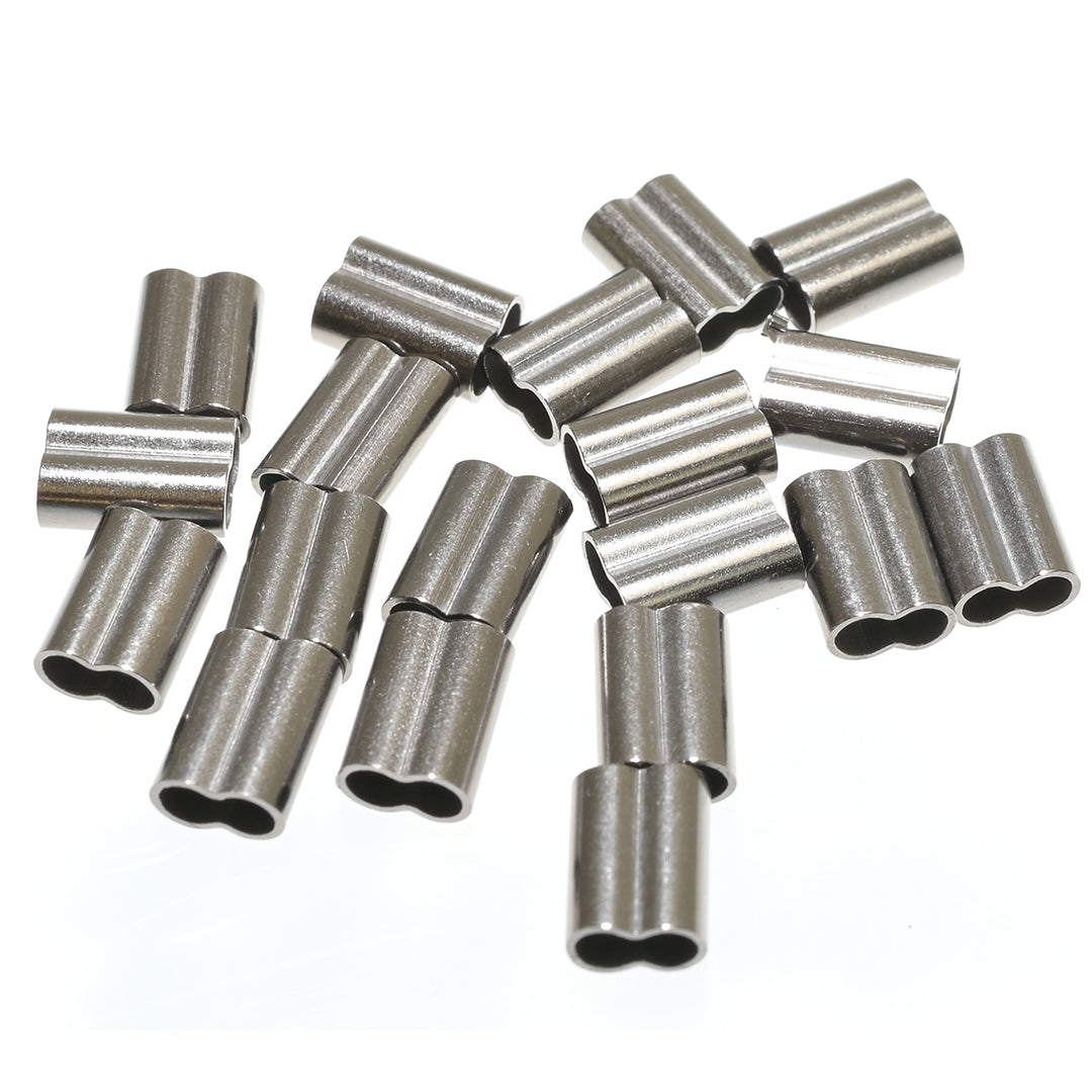 Mustad Fishing Black Brass Sleeve Double 2.2mm