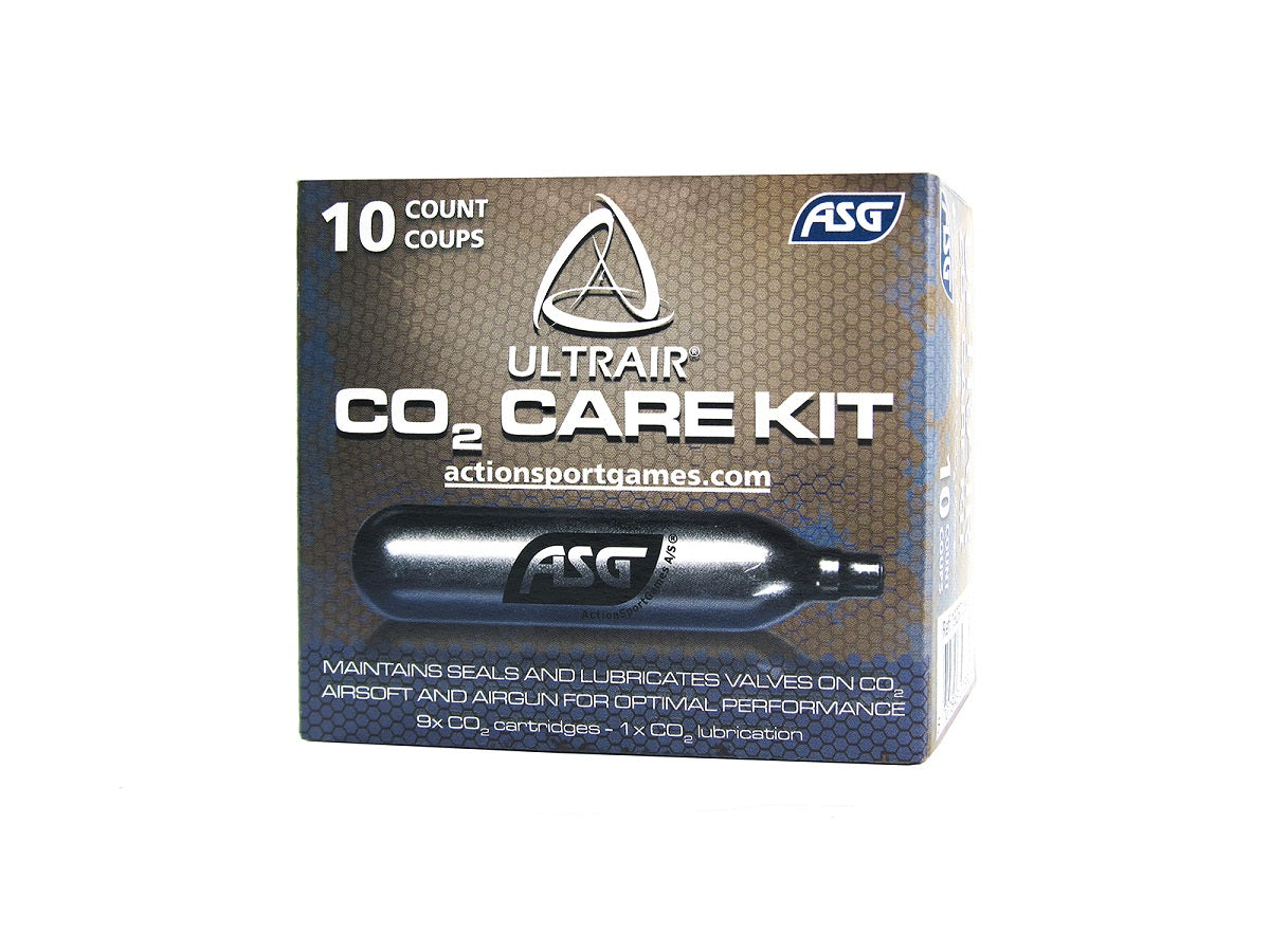 Ultrair 12g CO2 Care Kit 9 Standard Cartridges & 1 Lubricant 