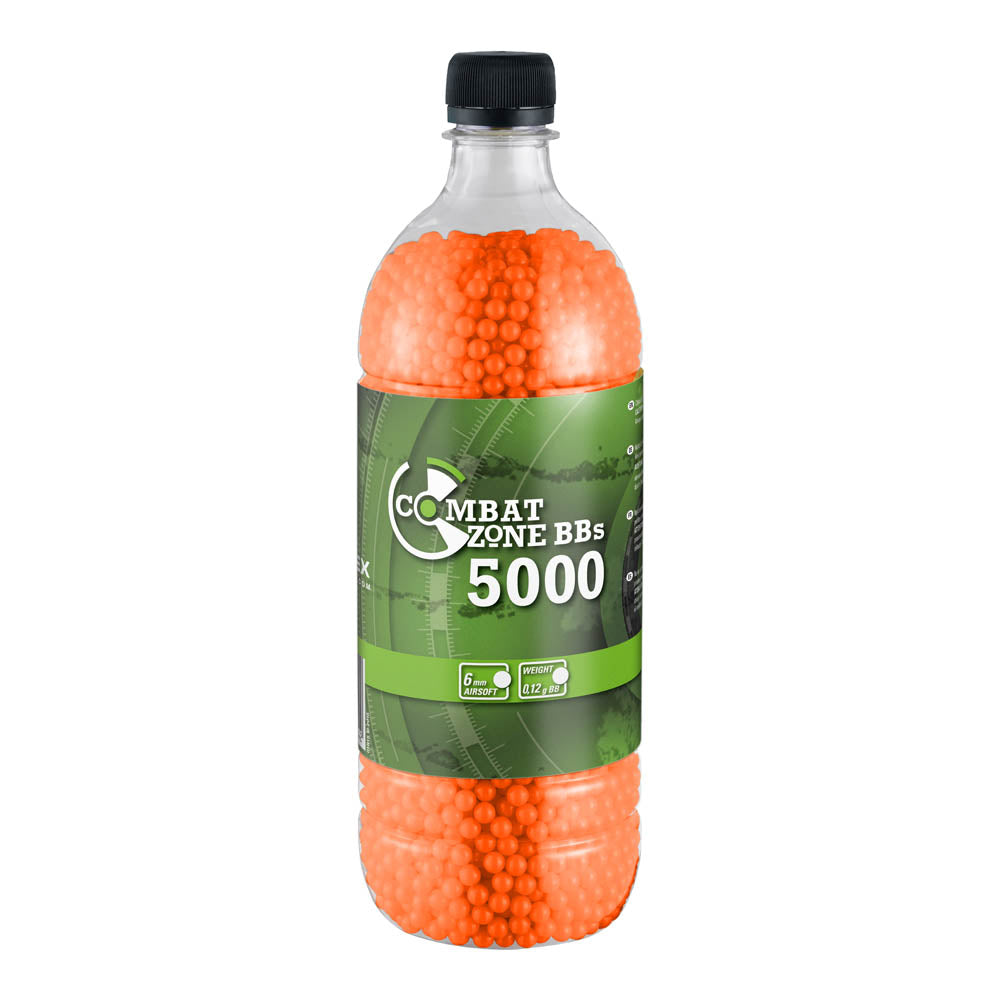 Umarex Combat Zone Springer Airsoft BBs 0.12g Orange 5000 Bottle