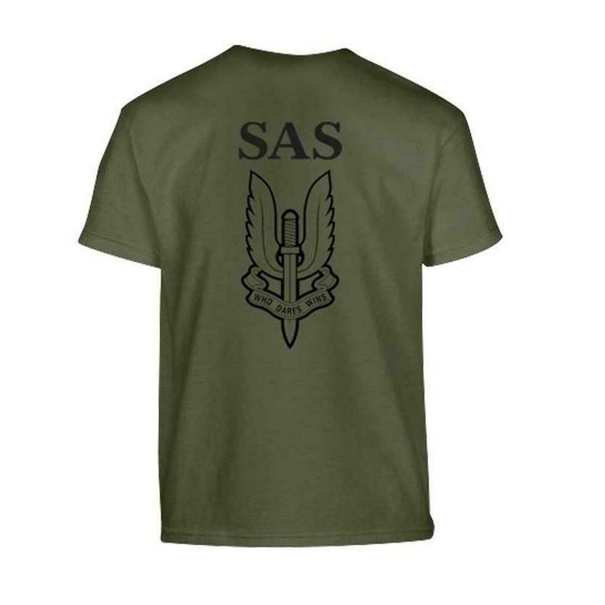 Kombat Kids Printed Army T-Shirt SAS Green
