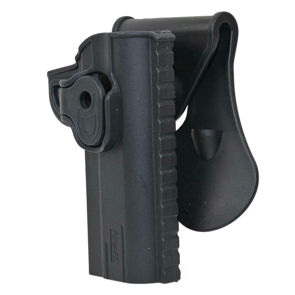 Amomax Retention Holster 1911 4” Black R/H