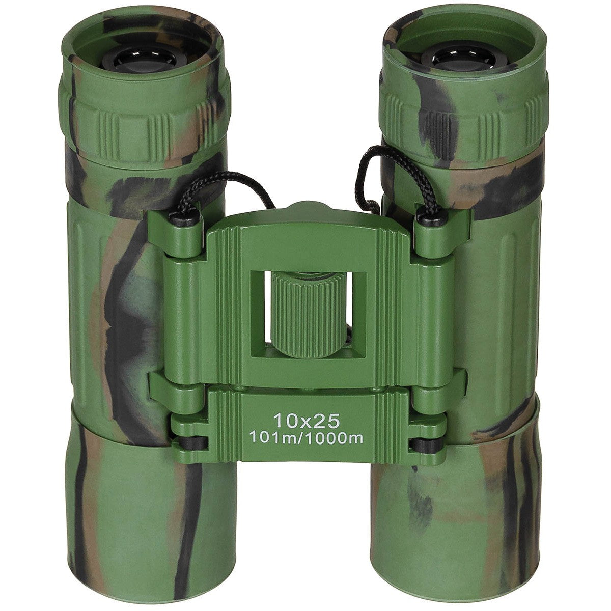 MFH Foldable Binocular 10x25 Woodland Ruby Lens