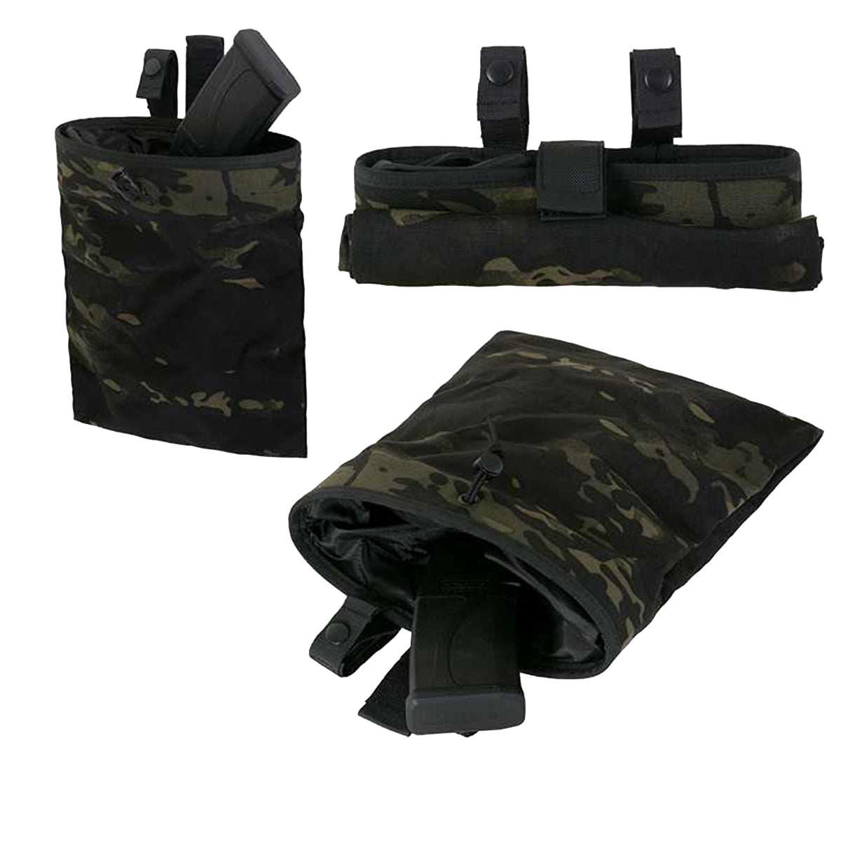 8 Fields Airsoft Dump Bag Pouch Foldable Molle 