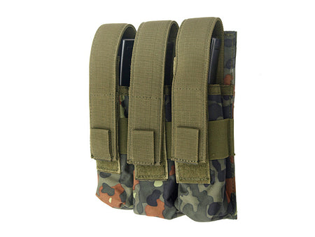 8 Fields Triple Airsoft Magazine Pouch For MP5 Mags Molle