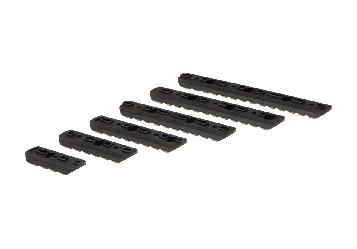 Wadsn MP Airsoft Rail Set for Keymod & M-LOK 6 Pack Black