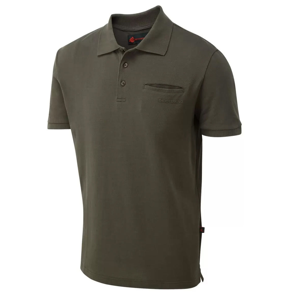 ShooterKing Mens Game Polo Shirt Brown