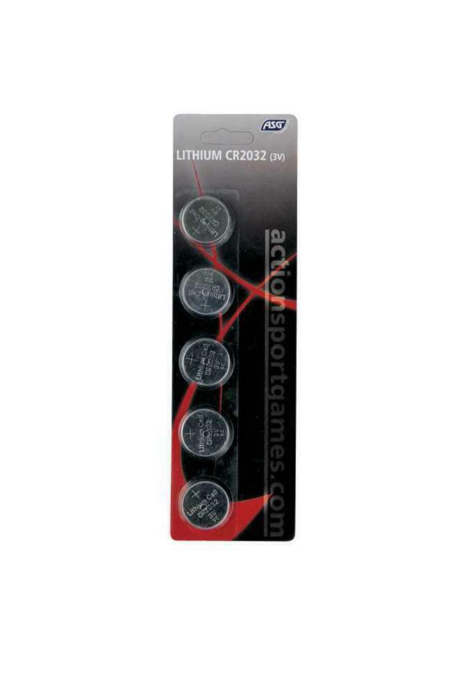 ASG 3V Lithium Battery CR2032 5 Pack