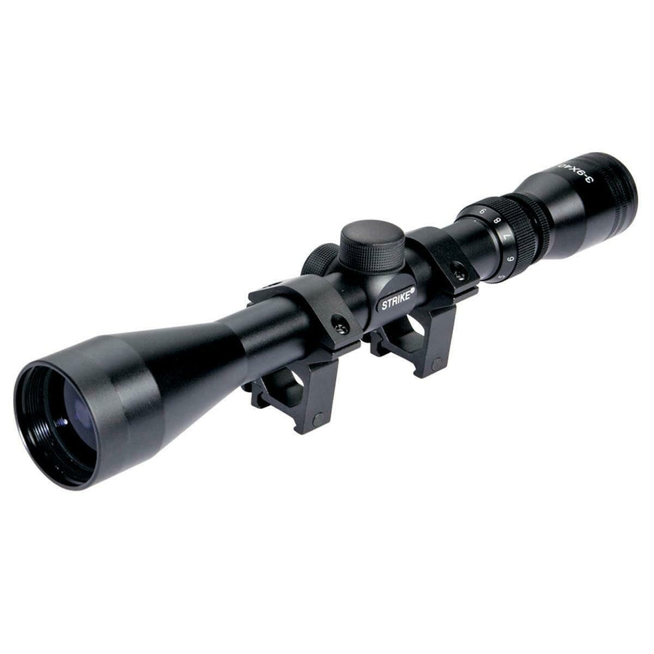 Strike Systems Variable Zoom Rifle Scope 3-9 X40 With Mounts
