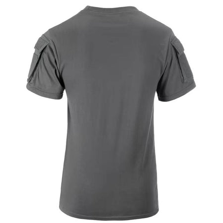 Invader Gear Tactical T-Shirt Wolf Grey Arm ID Panel Pocket