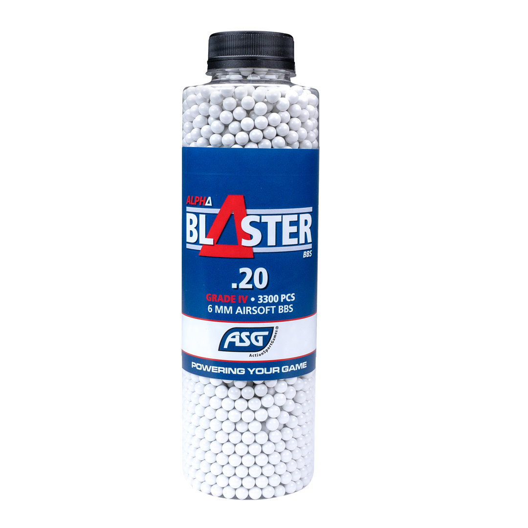 ASG Alpha Blaster Grade IV Airsoft BBs 0.20g 3300 1 Bottle